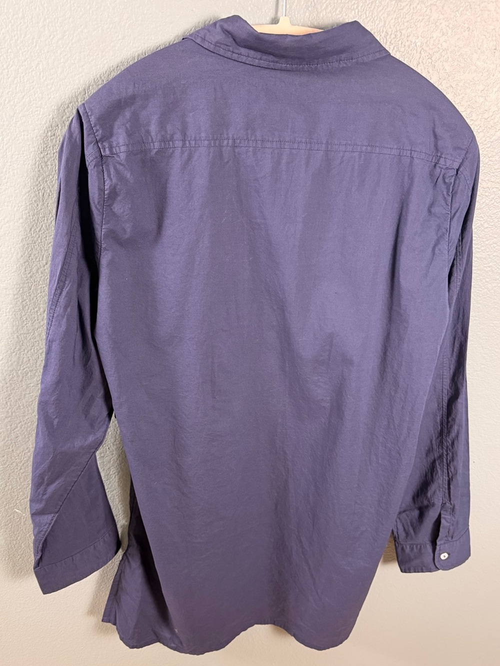 Lauren Ralph Lauren Logo Embroidered Shirt Swim Cover-Up in Navy Size XS - Picture 4 of 8